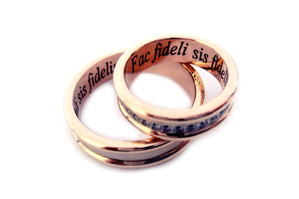 Maybe the couple will need to make a memorable engraving on the rings